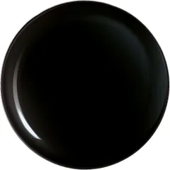 Plate “Evolution Black” small  glass  D=270, H=18mm  black