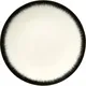 Тарелка «Де» №3 фарфор D=14см кремов.,черный