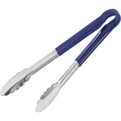 Grill tongs steel,rubber ,L=255,B=40mm metallic,blue