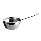 Кокотница «Соня» сталь нерж. 90мл D=70,H=35,L=130мм металлич.