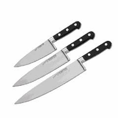 Kitchen knife  stainless steel, plastic  L=15cm  black, metal.