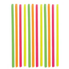 Трубочки без сгиба[100шт] полипроп. D=6,L=500мм разноцветн.