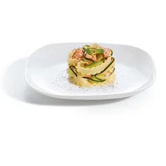 Блюдо «Эволюшнс Уайт» прямоугольное стекло ,L=21,5,B=19см белый, изображение 3