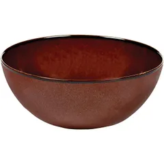 Salad bowl ceramics D=108,H=50mm brown.