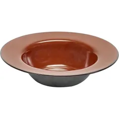 Тарелка глубокая «Террес де Ревес» керамика D=213,H=50мм коричнев.,голуб., изображение 2