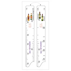 Bar line “Jamison” 0.7, 1 l, “Jamison Orange” 0.7 l, “Grants” 1 l  plastic , L=28, B=2cm  white