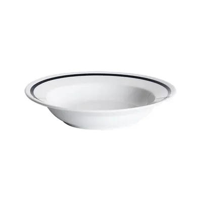 Тарелка для пасты «Эр-гоу!» керамика 1л D=215,H=40мм белый,синий