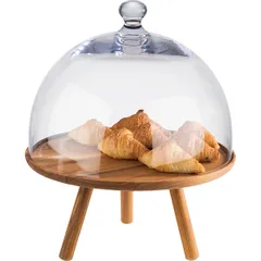 Подставка фуршетная «Акация» акация D=30,5,H=15см коричнев., изображение 2