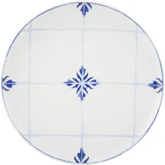 Тарелка «Тайлс» десертная фарфор D=220,H=21мм белый,синий