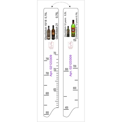 Линейка барная «Гленфиддих» 12 лет 0.5, 0,75л