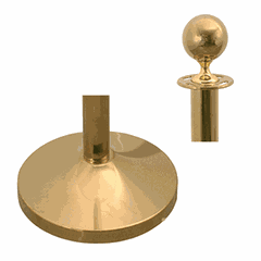 Post for fencing, tip-ball  titanium  gold