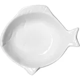 Блюдо для комплимента «Кунстверк» рыба фарфор D=95,H=24,L=97,B=70мм белый