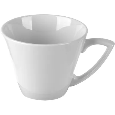 Чашка чайная «Монако Вайт» фарфор 300мл D=100,H=86,L=131мм белый, изображение 2