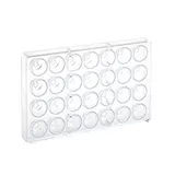 Форма для шоколада [28 ячеек] поликарбонат ,H=26,L=275,B=175мм прозр.