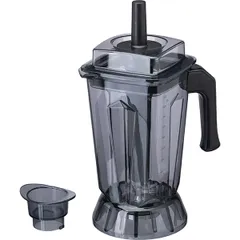 Контейнер для блендера «CB-986» с крышкой ,H=35,L=28,B=19см прозр.,черный, изображение 3