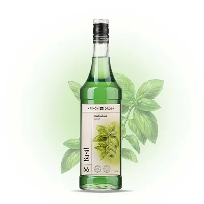 Сироп «Базилик» Pinch&Drop стекло 1л D=85,H=330мм зелен., Состояние товара: Новый, Вкус: Базилик, Материал: Стекло, Объем по данным поставщика (мл): 1000