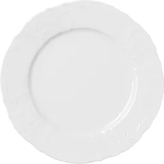 Тарелка «Бернадотт» мелкая фарфор D=27см белый