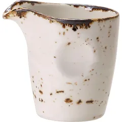 Milk jug “Kraft White”  porcelain  85ml  D=58, H=720, L=75mm  white, brown.
