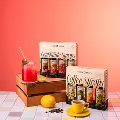 Набор сиропов для лимонадов Pinch&Drop[4шт] стекло,картон 250мл ,H=205,L=230,B=55мм, изображение 2