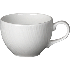 Чашка чайная «Спайро» фарфор 340мл D=10,H=7см белый, Объем по данным поставщика (мл): 340
