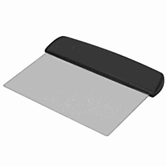 Pastry spatula  stainless steel, plastic , L=15, B=11cm  metallic, black