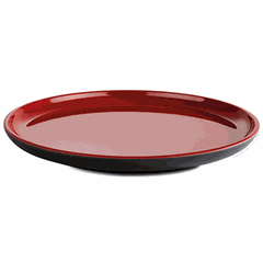 Plate “Asia Plus” round  plastic  D=19.5 cm  red, black