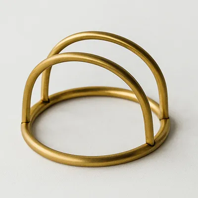 Салфетница «Брасс» дуга латунь D=10,H=7см золотой