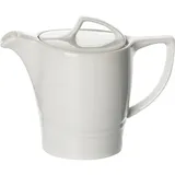 Кофейник «Атлантис» с крышкой фарфор 300мл D=85,H=125,L=160,B=85мм белый