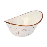 Салатник «Париж» фарфор 0,5л ,H=9,L=20,B=15см белый,коричнев., Объем по данным поставщика (мл): 500