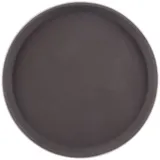 Поднос прорезиненный круглый фибергласс D=27,9см коричнев.