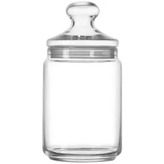 Round jar with “Club” lid  glass  2 l  D = 11.5, H = 24 cm  clear.