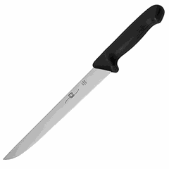 Meat knife  stainless steel, plastic , L=24cm  red, metal.