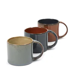 Чашка кофейная «Террес де Ревес» керамика 100мл D=60,H=51мм синий,коричнев., изображение 3