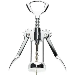 Corkscrew with levers  stainless steel  D=35, L=165, B=43mm  silver.