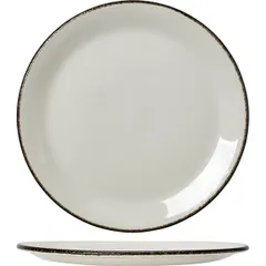 Plate “Chakool Dapple” small  porcelain, porcelain  D=25, H=2cm  white, black