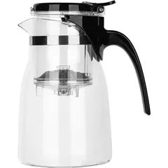 Kettle “Gongfu” with filter  thermostatic glass, polycarbonate  0.9 l  D=10.5, H=18.5, L=14cm  clear.