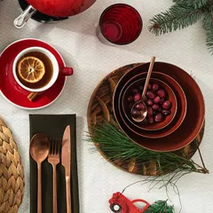 Салатник «Террес де Ревес» керамика 0,9л D=184,H=71мм коричнев., изображение 2