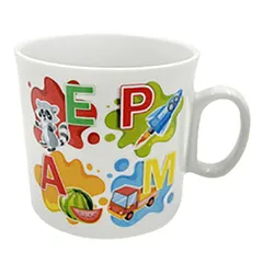 Кружка «Алфавит» детская фарфор 200мл белый