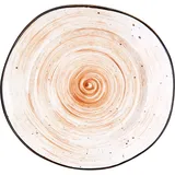 Блюдце «Пастораль» фарфор D=14/6см оранжев.