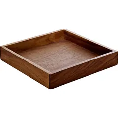 Поднос для подачи орех ,L=18,B=18см коричнев.