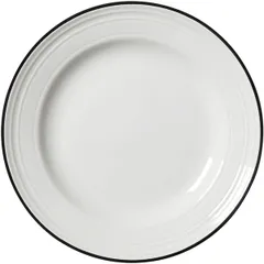 Plate “Bid Black Band”  porcelain  D=16.5 cm  white, black