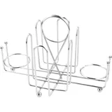 Подставка для набора для специй для солонки, перечницы и пакетиков сахара металл ,H=13,5,L=20,5,B=12