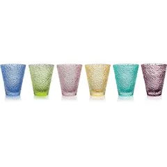 Old fashion “Iroko”[6pcs] glass 300ml D=92,H=107mm multi-colored.