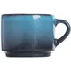 Чашка чайная фарфор 200мл D=80,H=65мм черный,голуб., изображение 2