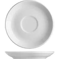 Saucer “Prague” porcelain D=145,H=20mm white