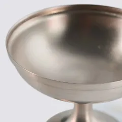 Креманка «Нобель» на ножке мельхиор 200мл D=110,H=85мм серебрист., изображение 3