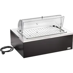 Станция буфетная с мармитом для выпечки, цвет венге ,H=39,L=64,B=46см