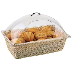 Wicker basket for bread  polyrottan , L=53, B=32.5 cm  St. tree