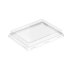 Крышка для бумажного контейнера OneClick 1000 мл пластик ,H=2,L=15,B=20см прозр.