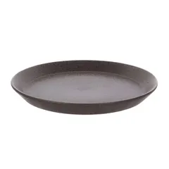 Тарелка «Стоун» керамика D=270,H=25мм граф.,черный